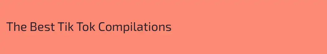 The Best Tik Tok Compilations